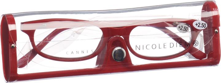 Produktbild Nicole Diem Lesebrille 2.50dpt Cannes red (+2.5)