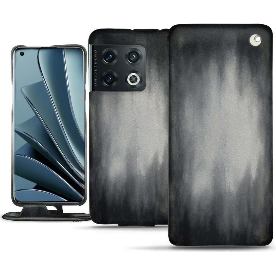 Noreve Lederschutzhülle vertikal (OnePlus 10 Pro), Smartphone Hülle, Grau