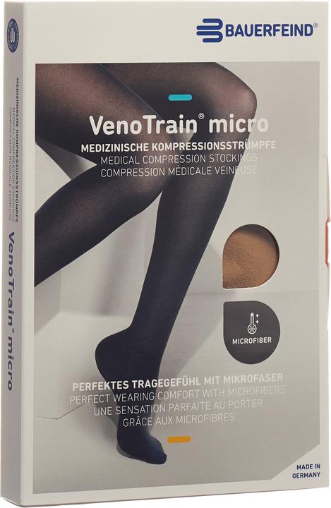 Produktbild Veno Train MICRO A-G KKL2 S normal/long offene Fussspitze caramel Haftband Noppen (S)