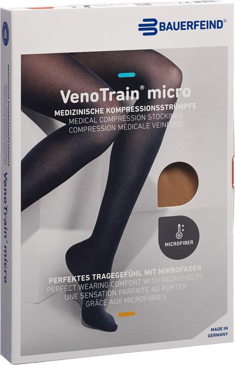 Image du produit Veno Train MICRO A-G KKL2 M plus/long geschlossene Fussspitze caramel Haftband Noppen (M)
