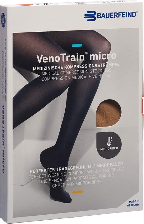 Image du produit Veno Train MICRO A-G KKL2 M normal/short offene Fussspitze caramel Haftband Noppen (M)