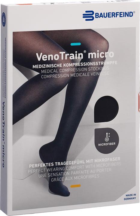 Image du produit Veno Train MICRO A-G KKL2 M plus/long offene Fussspitze schwarz Haftband Noppen (M)