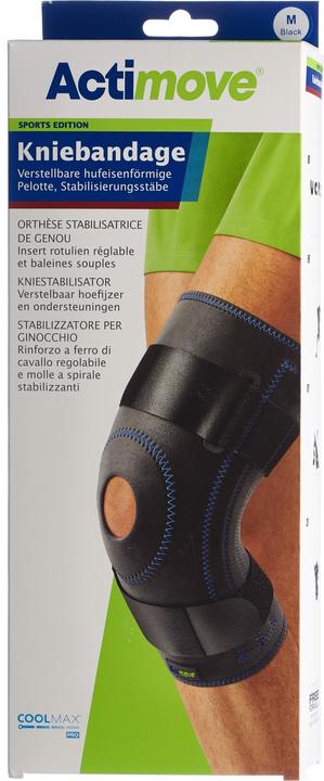 Produktbild BSN Sport Kniebandage M Pelotte Stabilisierungsstäbe (M)