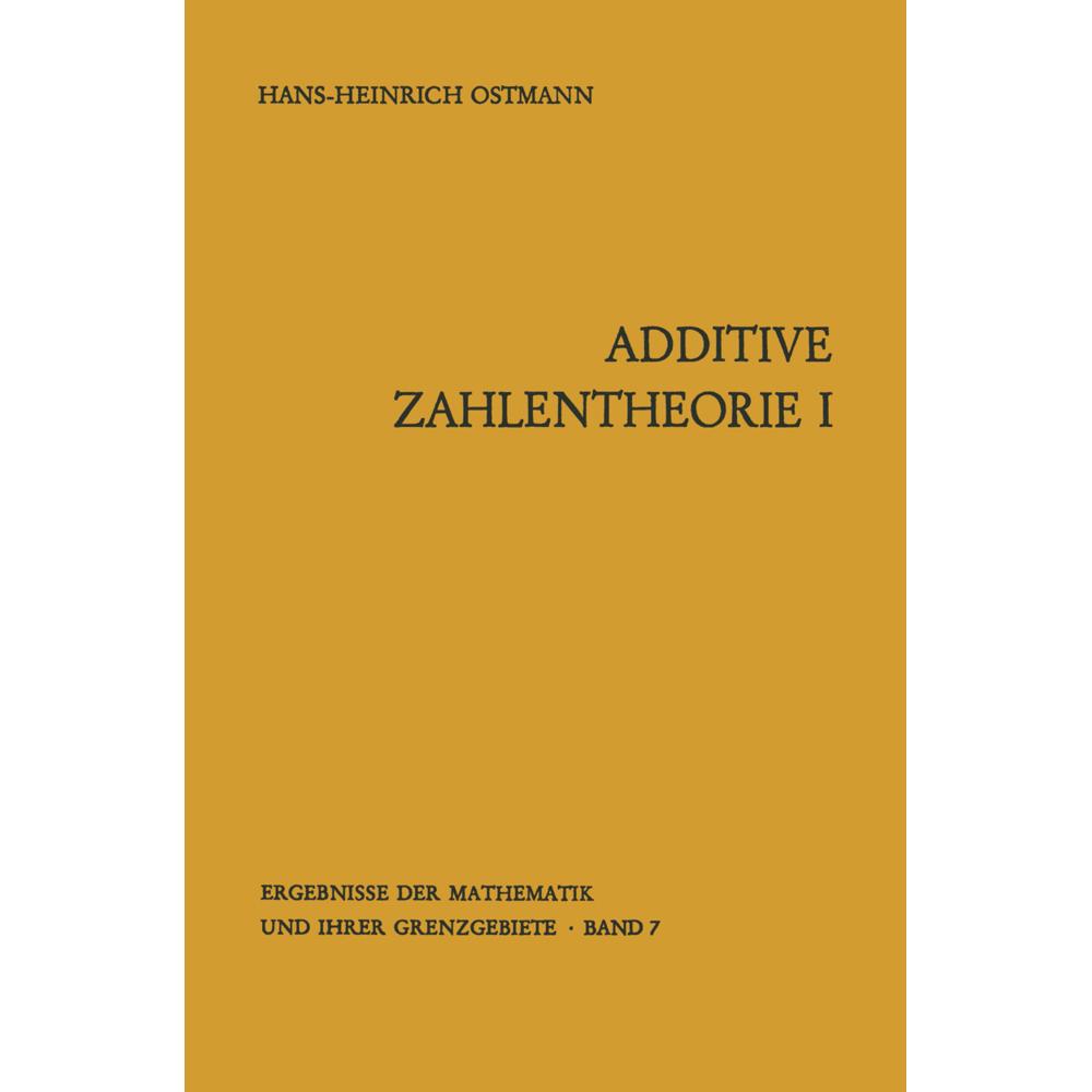 Additive Zahlentheorie, Fachbücher
