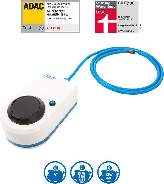 Image du produit Go-E HomeFix (Type 2, 11 kW, 16 A, Type 2)