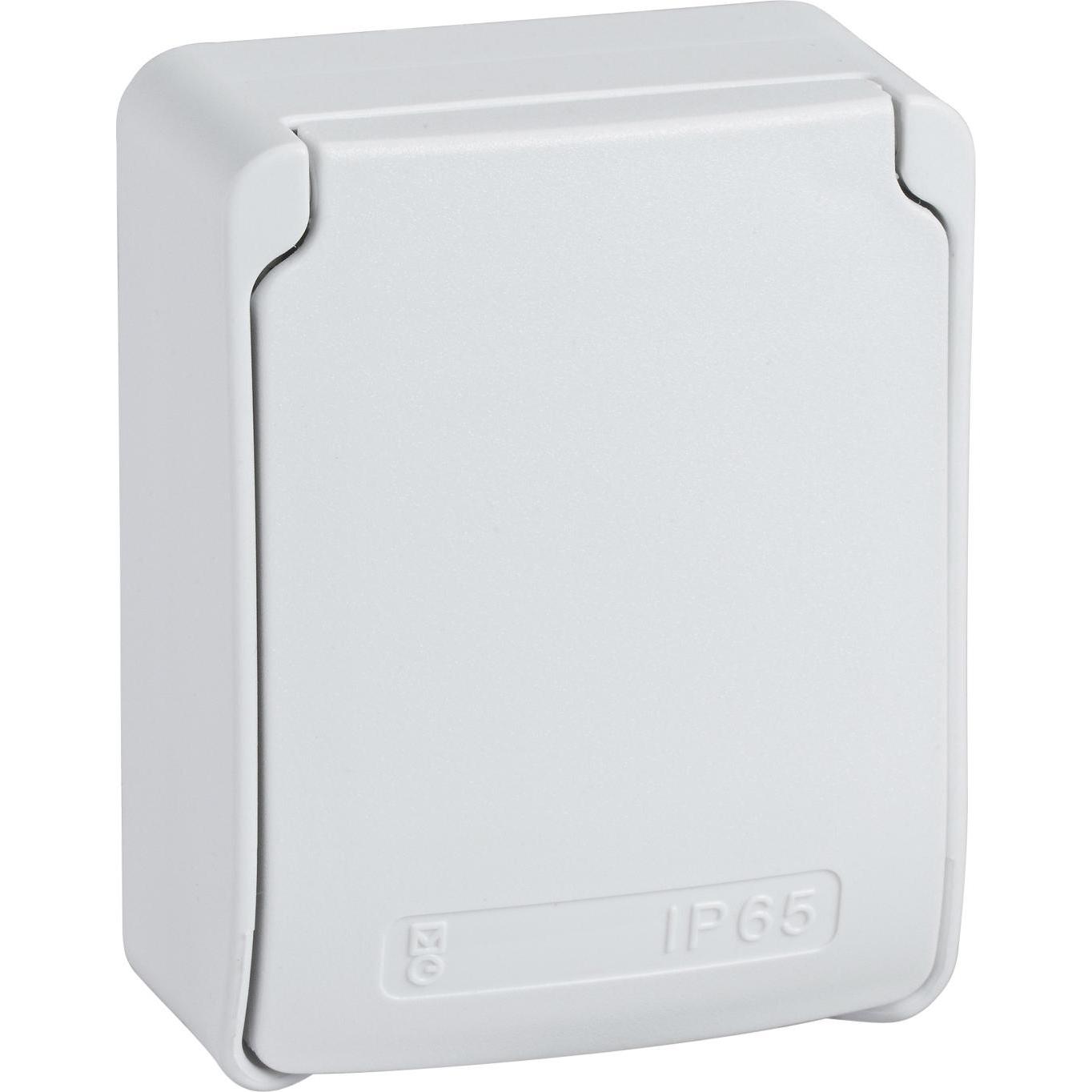 Schneider Electric SE 81142 Steckdose Mit 1 X Rj45 65X85Mm Ip55, Elektronikzubehör + Gehäuse, Grau