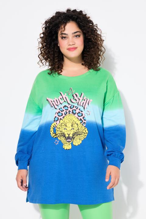 Produktbild Angel of Style Sweatshirt, oversized, Farbverlauf, Tiger-Motiv (52)