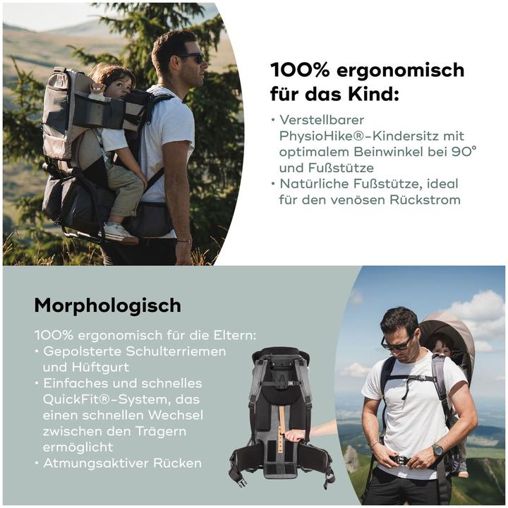 Image du produit Babymoov Kindertrage Moov and Hike inkl. Regenschutz