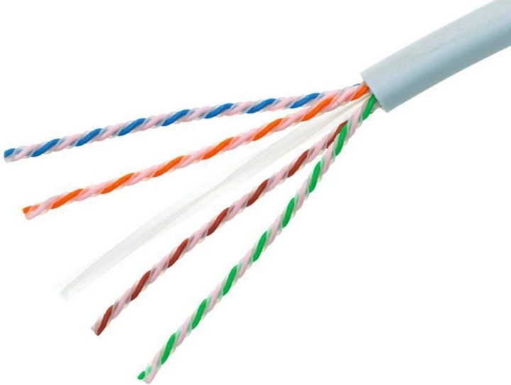 R&M Rangierkabel Kat 5e, U/UTP, LSZH, 305m weiss (U/UTP, CAT5e, 305 m)
