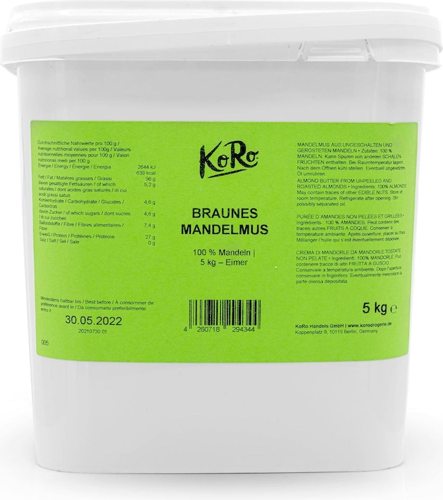 Actual product image KoRo Almond butter made from unpeeled and roasted almond kernels (5000 g)