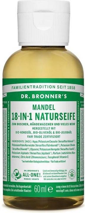 Immagine prodotto Dr. Bronner's 18-IN-1 Mandorla (Sapone liquido, 240 ml)
