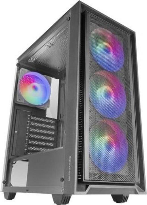 Actual product image Mars Gaming Boitier Moyen Tour Atx Mc-Air RGB Avec Panneau Vitré (Noir) (ATX, mATX, Mini-ITX)