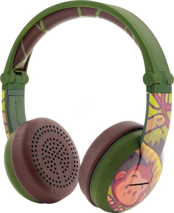 Onanoff On Ear Stereo Headset Bluetooth® Headphones Wave Monkey