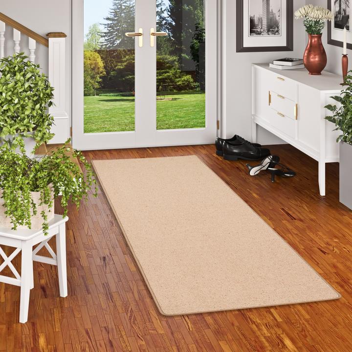 Produktbild Snapstyle Natur Teppich Läufer Wolle Berber (80 x 160 cm)