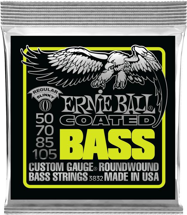 Ernie Ball Coated Regular (4x, E-Bass, 0.11")