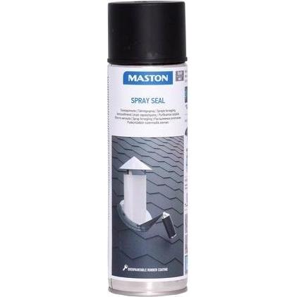 Maston, Künstlerfarbe + Bastelfarbe, Spraypaint Sprayseal Black 500Ml (Schwarz, 500 ml)