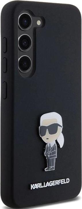 Produktbild Karl Lagerfeld KLHCS23SSMHKNPK S23 S911 czarny/black Silicone Ikonik Metal Pin (Samsung Galaxy S23)