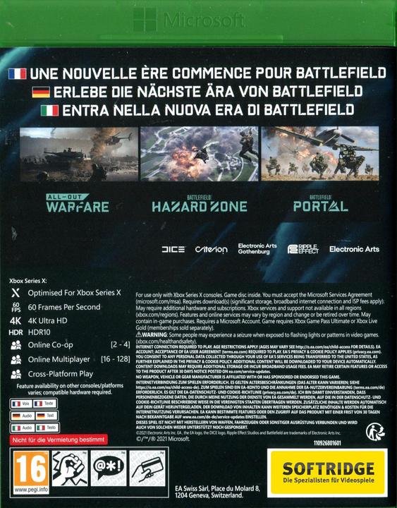Produktbild EA Games Battlefield 2042 (Xbox Series X, DE, FR, IT)
