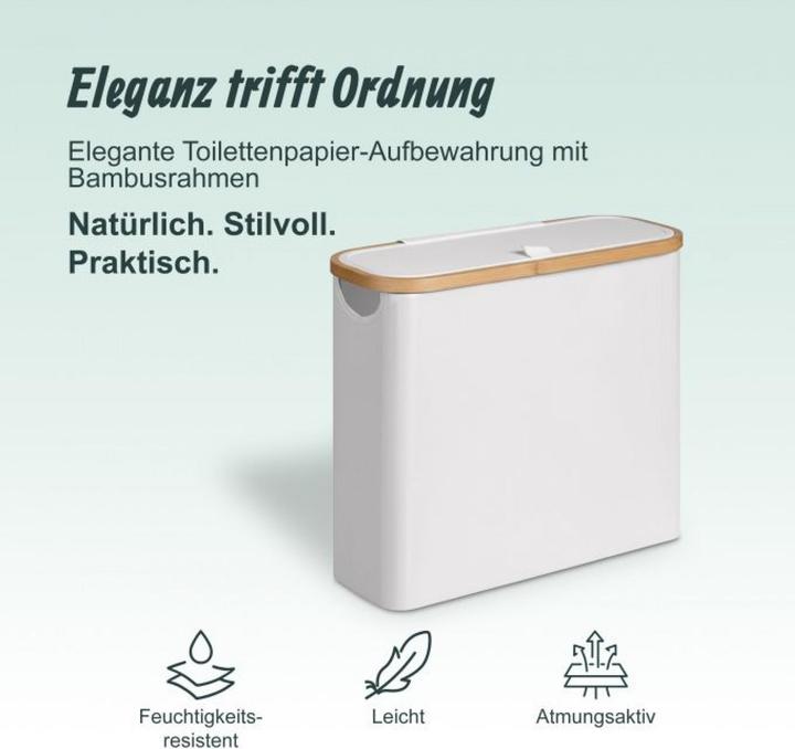 Actual product image Relaxdays Toilet roll storage