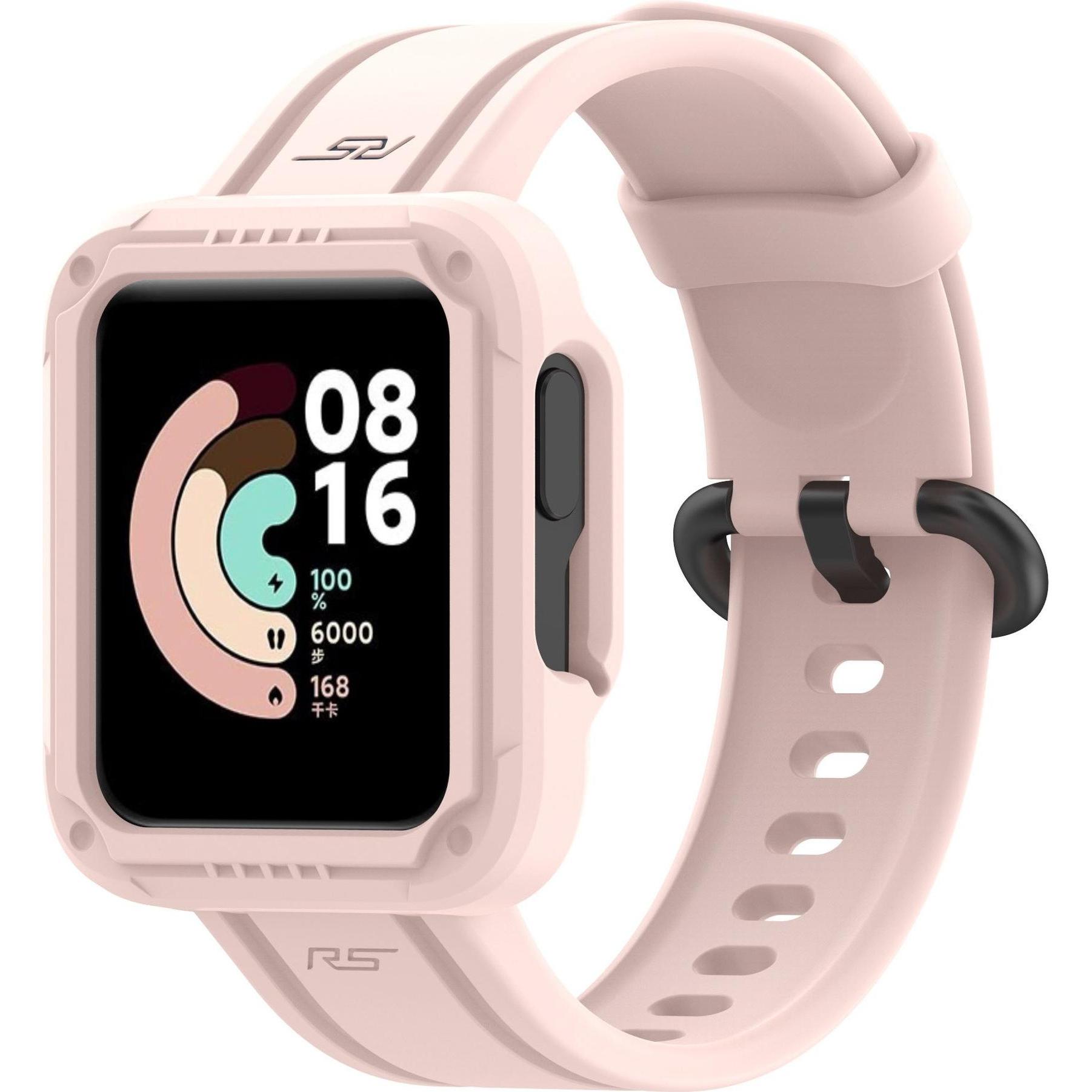 Strap-it Silikonarmband (Silikon, Xiaomi Mi Watch Lite), Uhrenarmband, Rosa