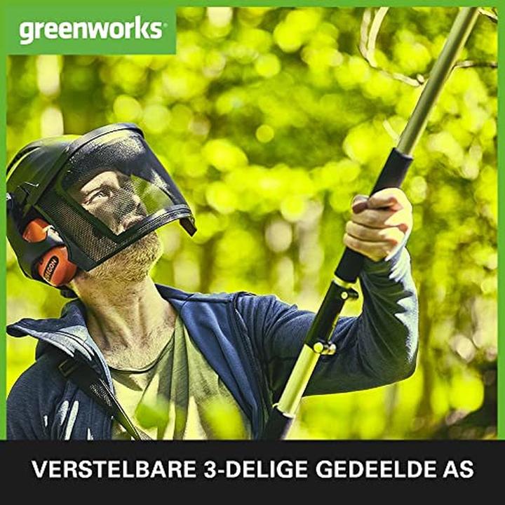 Actual product image Greenworks Battery-powered pole pruner G40PSFK2 (Battery chain saw)