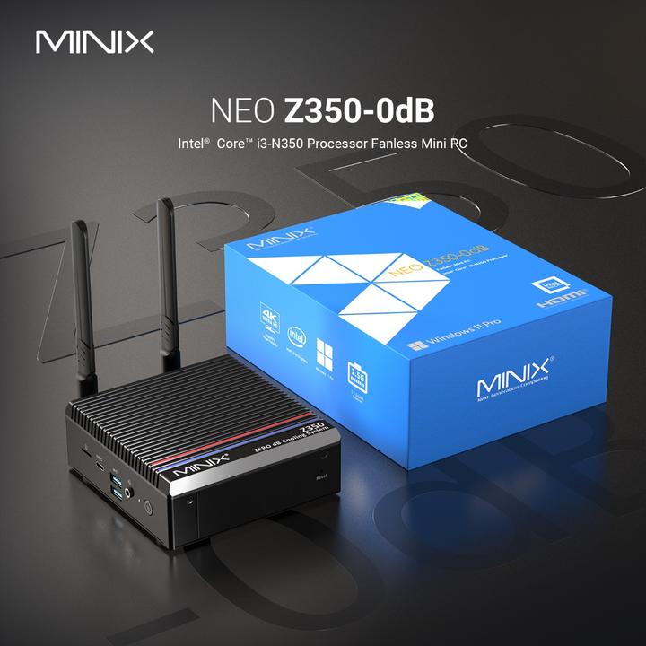 Produktbild Minix NEO Z350-0dB (512 GB, 16 GB, Intel UHD Graphics)