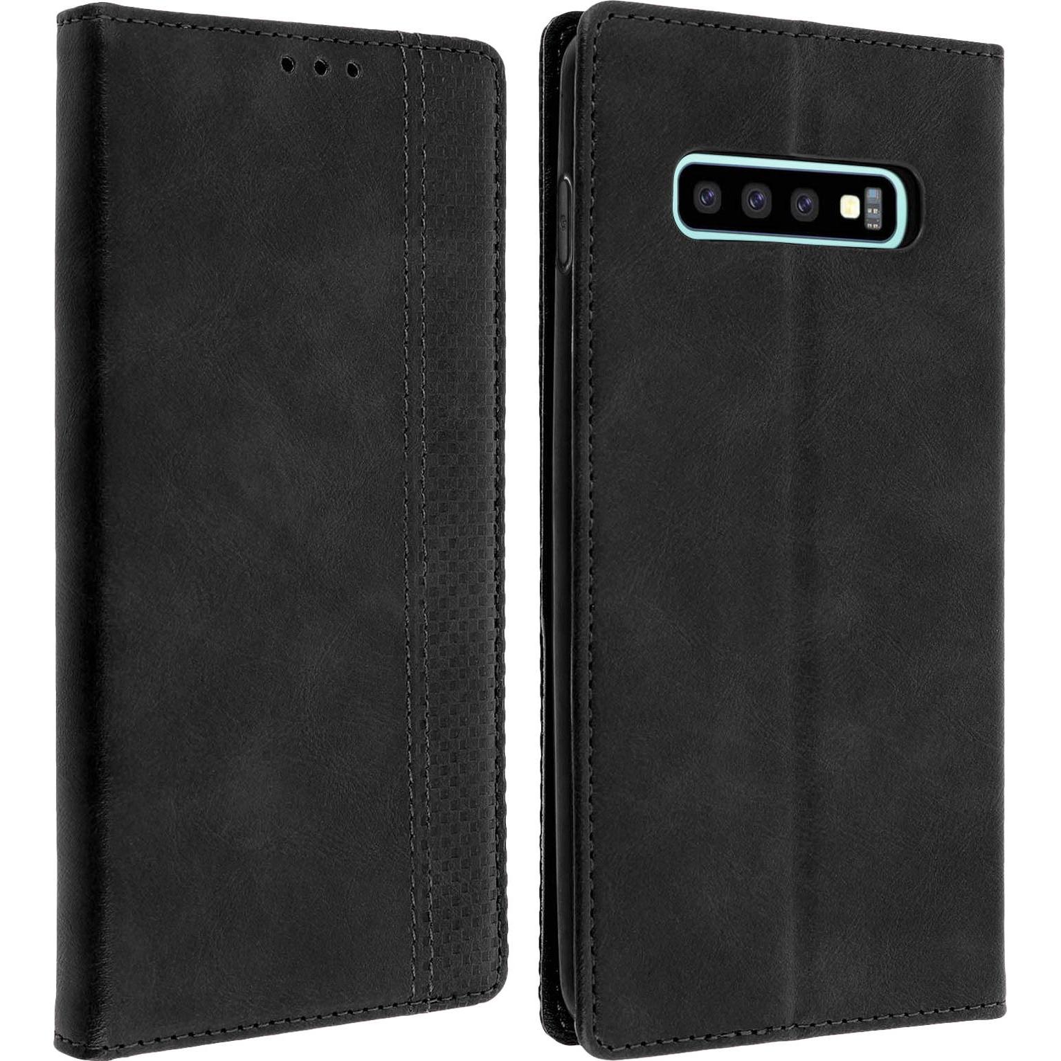 Avizar Dialo Series (Samsung Galaxy S10), Smartphone Hülle, Schwarz