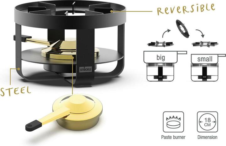 Produktbild Stöckli Fondue-Rechaud Pilatus Schwarz