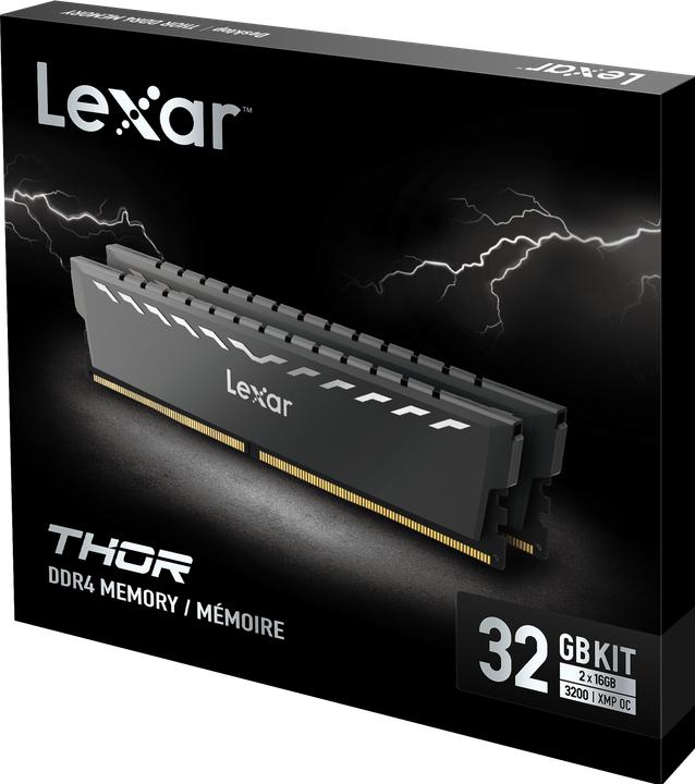 Actual product image Lexar Thor (2 x 16GB, 3200 MHz, DDR4-RAM, U-DIMM)