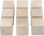 Image du produit Rayher Cubes en bois, naturel, 9 pièces
