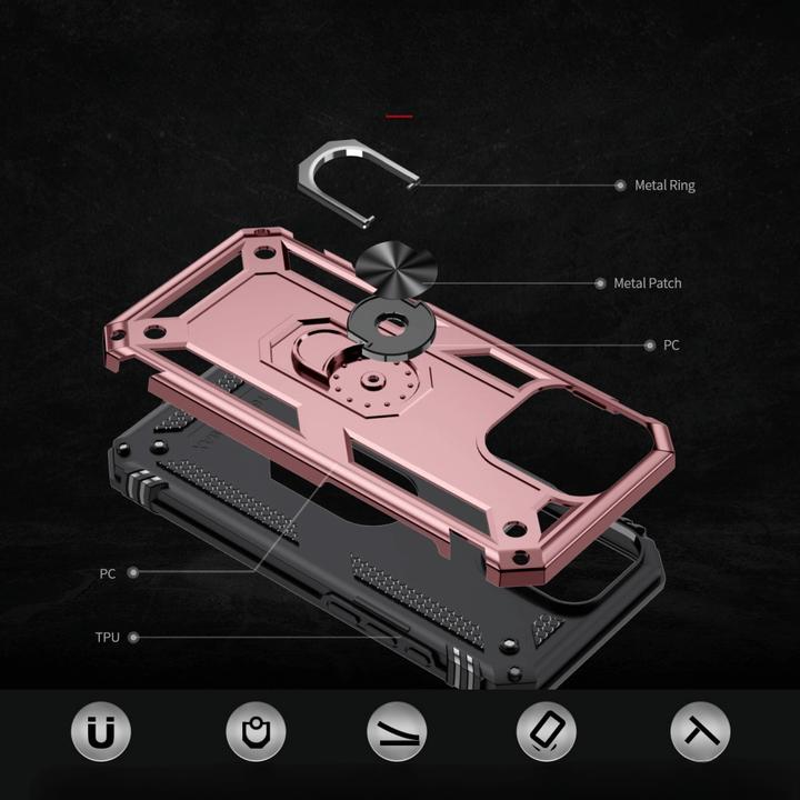Actual product image Cover-Discount iPhone 16 Pro - Robust back cover with kickstand (Apple iPhone 16 Pro)