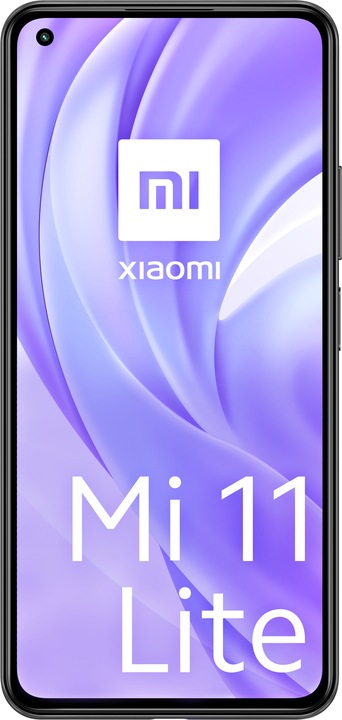 Actual product image Xiaomi Mi 11 Lite (128 GB, Boba Black, 6.55", Dual SIM, 64 Mpx, 4G)