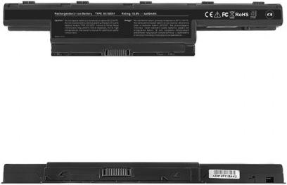 Produktbild Qoltec 52500.AS10D31 - Batterie/Akku - Acer (4400 mAh)
