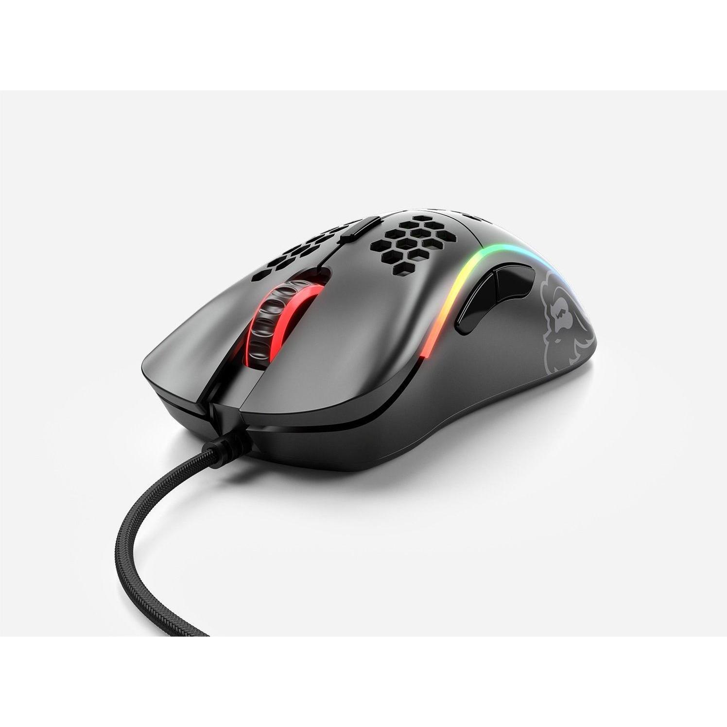 Glorious PC Gaming Race Model D (Kabelgebunden), Maus, Schwarz