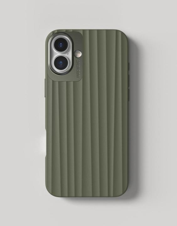 Actual product image Nudient Back Cover Bold MagSafe iPhone 16 Plus Olive Green (Apple iPhone 16 Plus)