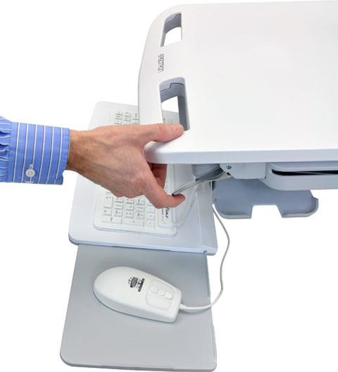 Actual product image Ergotron Trolley for notebook/keyboard/mouse (open architecture)