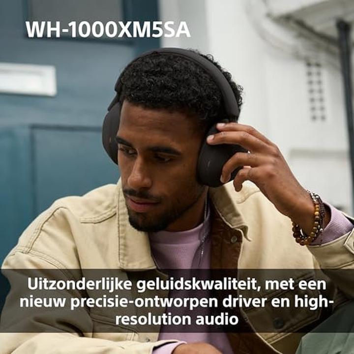 Immagine prodotto Sony WH-1000XM5SA con custodia morbida (NC, 30 h, Cablato, Senza fili)