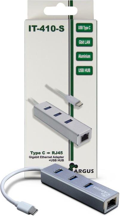 Produktbild Intertech INTER-TECH ARGUS IT-410-S Adapter USB-Typ C (USB-C, 4 Ports)