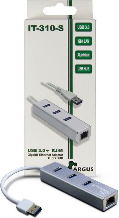Actual product image Intertech INTER-TECH ARGUS IT-310-S Adapter USB 3.0 (USB-C, 4 Ports)