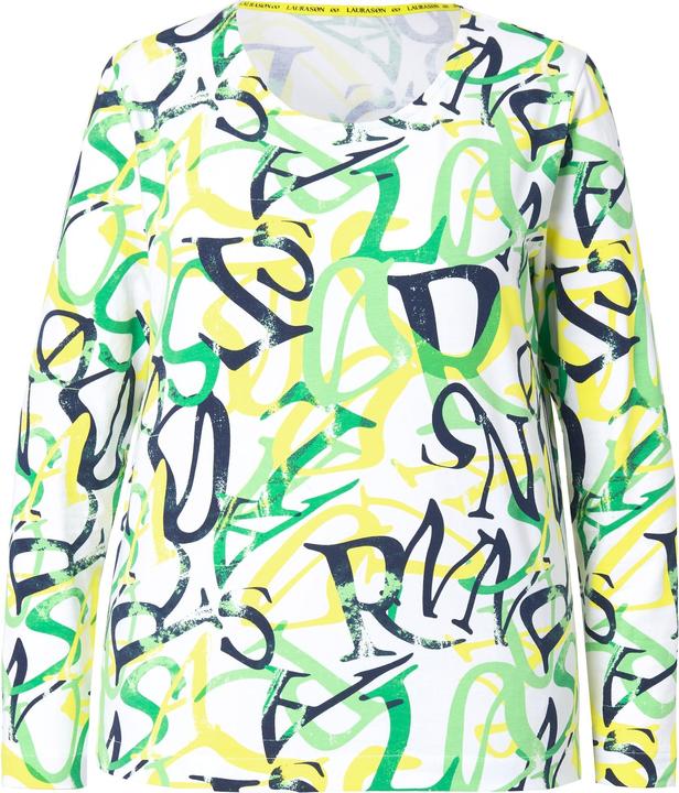 Immagine prodotto Laurasøn Maglia con stampa con lettere, scollo a girocollo, maniche lunghe e OEKO-TEX (40)