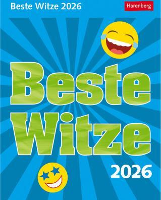 Actual product image Harenberg Beste Witze Tagesabreisskalender 2026 (Hardcover, German)