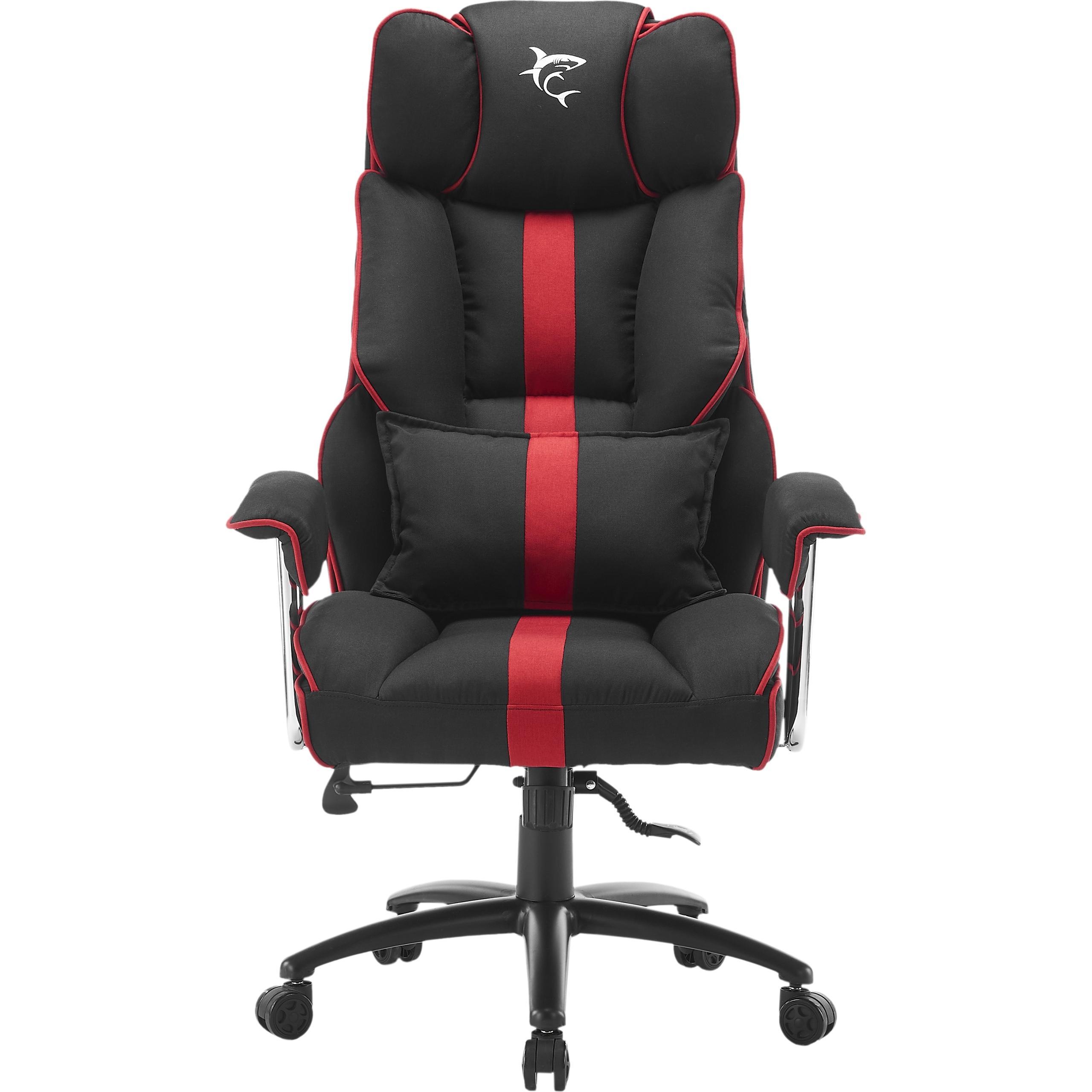 White Shark LE MANS Gaming Chair black/red, Gaming Stuhl, Mehrfarbig