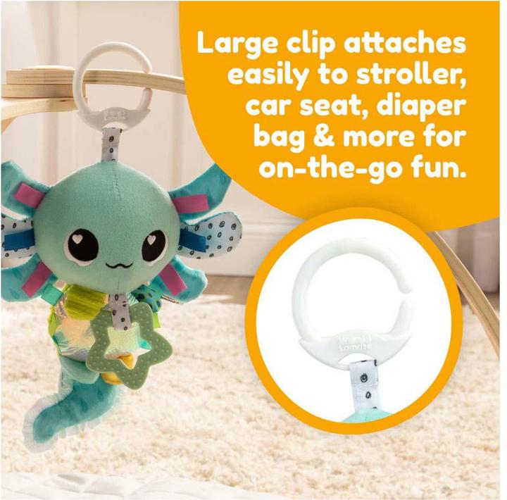 Produktbild Tomy LAMAZE Alise the Axolotl - Clip and Go Baby Pram Toys - Sensory Toys for Babies - Early Learning Bab