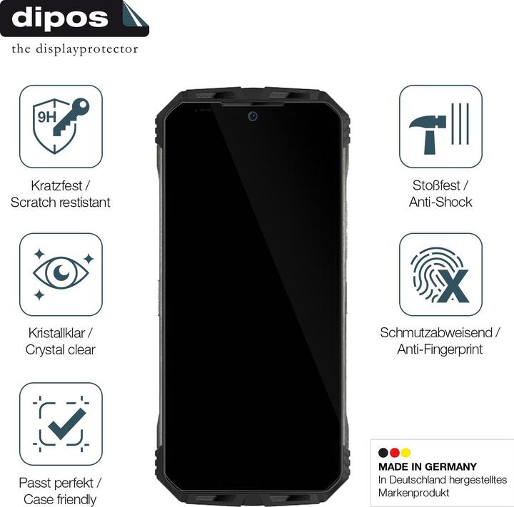 Image du produit Dipos Film de Protection d’écran Anti-Shock (2 pcs, Doogee V30T)