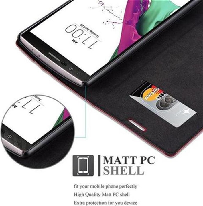 Produktbild Cadorabo Book Invis. Magnet Hülle (LG G4, Motorola Moto G4 Plus)