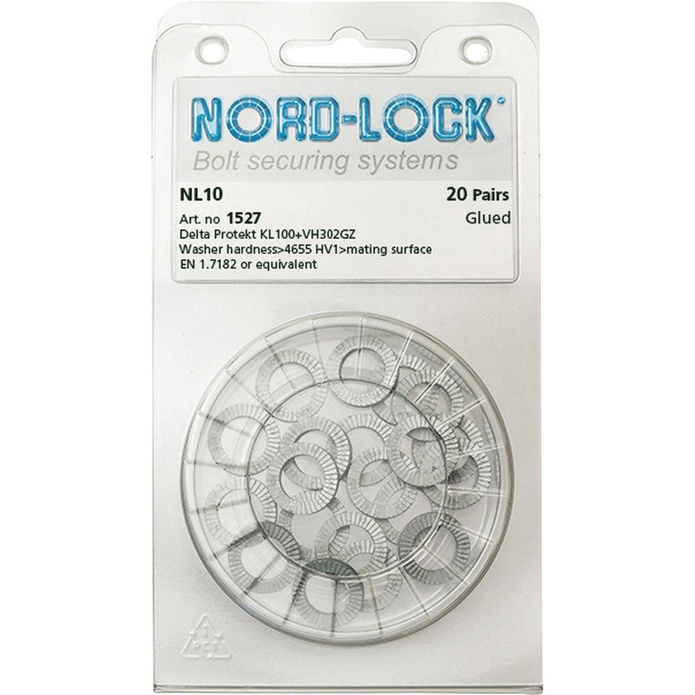 Thumbnail - Nord-Lock, Muttern + Unterlegscheiben, Scheiben St. Zinklam.NL 6sp a20St.