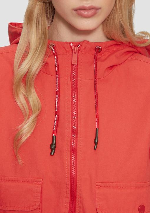 Produktbild S.Oliver Outdoor-Jacke Blouson aus Baumwolle mit Kapuze (XL)