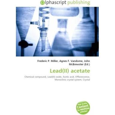 Lead(II) acetate, Fachbücher