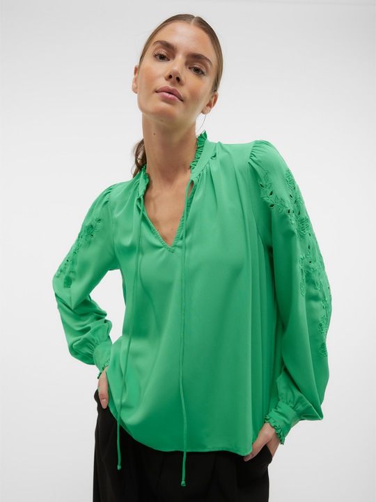 Immagine prodotto Vero Moda Camicetta regular fit con scollo a V e polsini con bottone (S)