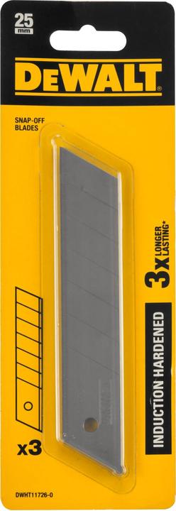 Produktbild DeWalt Abbrechklingen 25mm 3 St